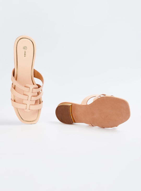 Women Solid Open-Toe Flat Sandals