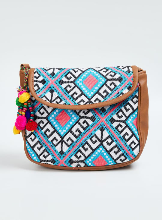 Women Jacquard Sling Bag