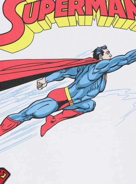 Boys Superman Printed Regular Fit T-shirt