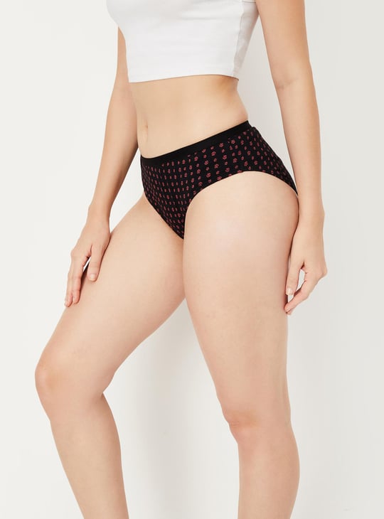 Women Printed Hipster Panties - Pack of 3