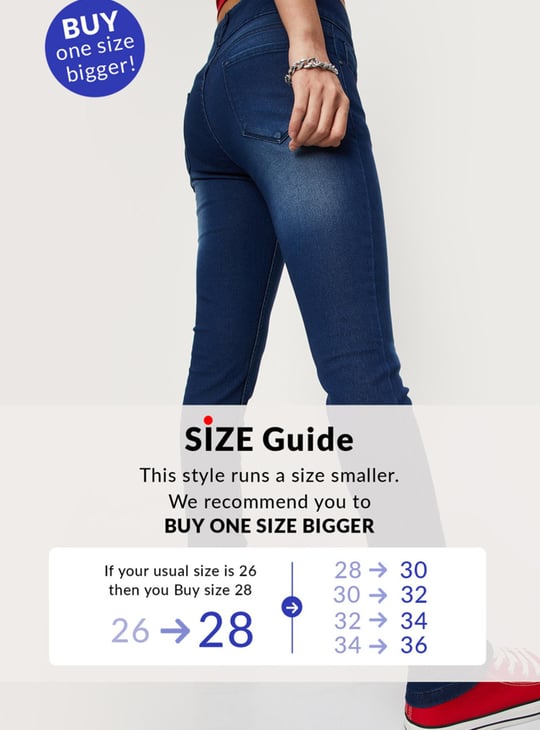 Women Washed High-Rise Skinny Fit Jeans