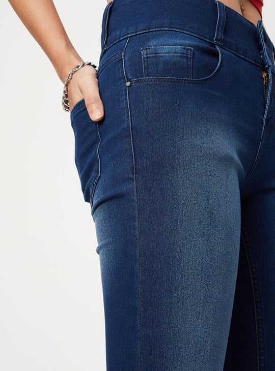 Women Washed High-Rise Skinny Fit Jeans