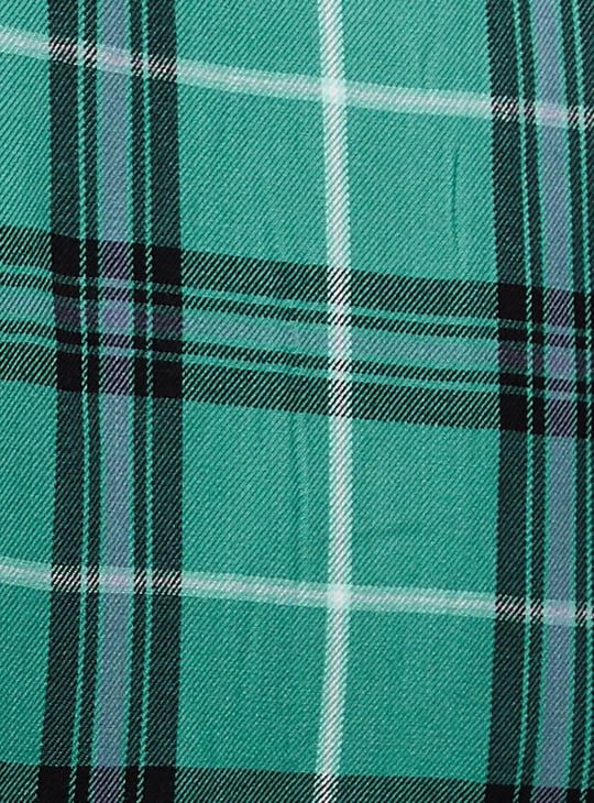 Women Checked Double Pocket Shirt