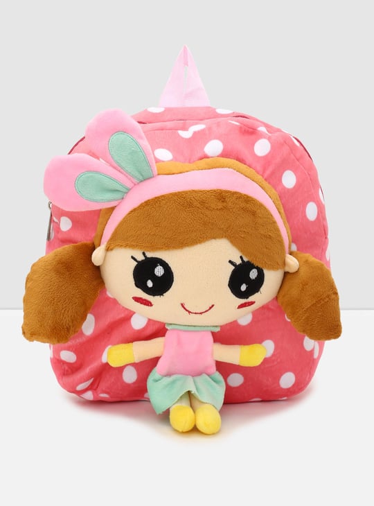 Girls Printed Doll Backpack