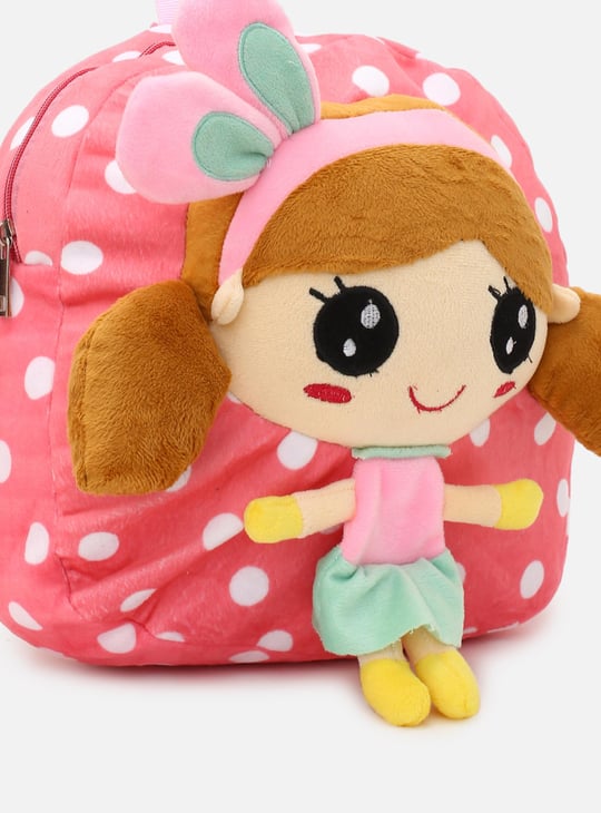 Girls Printed Doll Backpack
