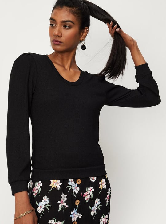 Women Textured Knit Top