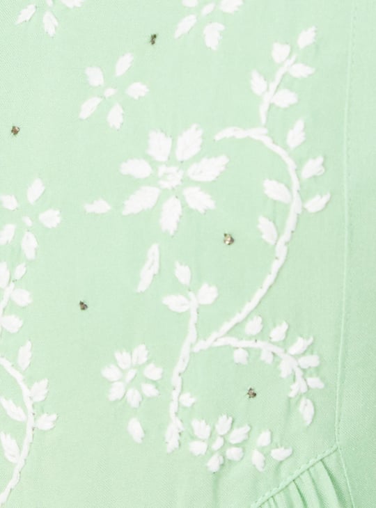 Women Embroidered Maxi Dress