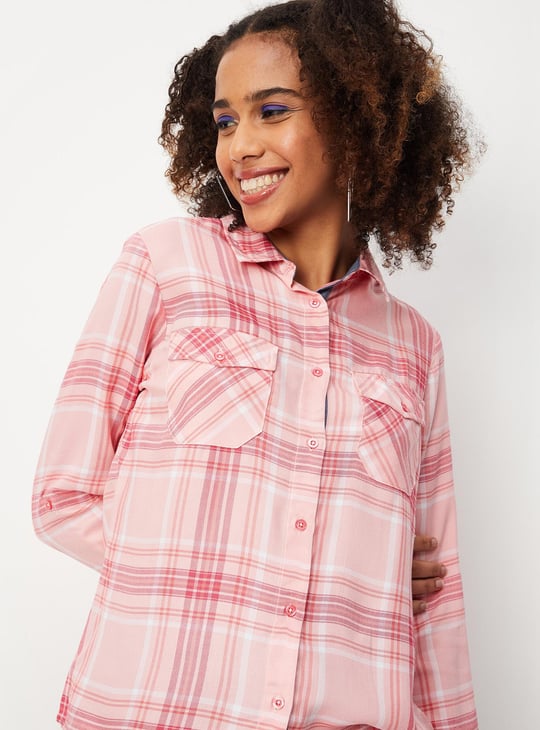 Women Checked Casual Shirt
