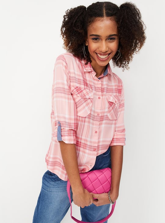 Women Checked Casual Shirt