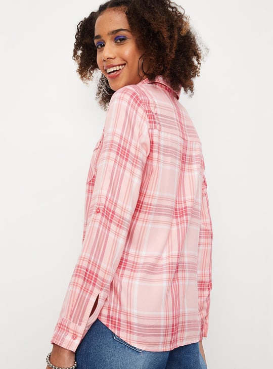 Women Checked Casual Shirt