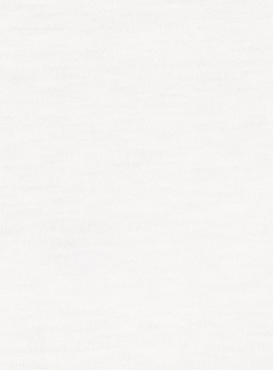 Women Checked Pinafore Dress with T-shirt