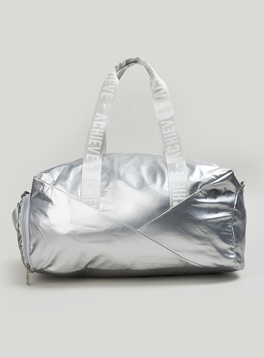 Women Metallic Athleisure Duffle Bag