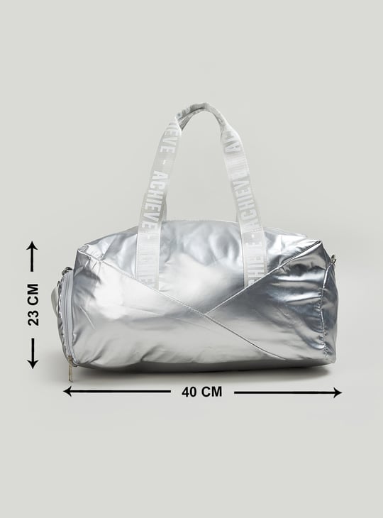 Women Metallic Athleisure Duffle Bag