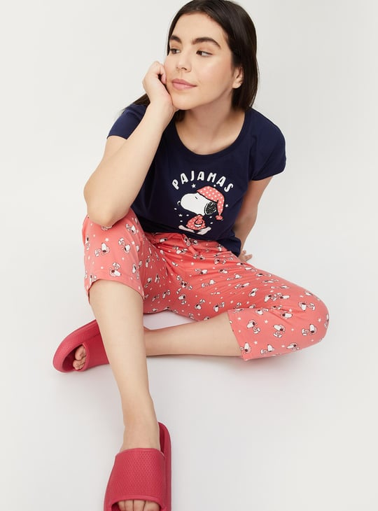 Women Peanut Printed Capri Set