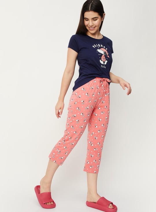 Women Peanut Printed Capri Set