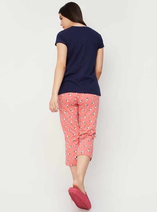 Women Peanut Printed Capri Set