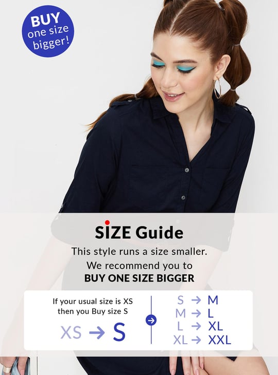 Women Solid Belted Tunic