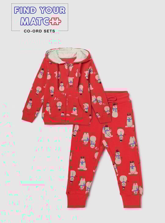 Boys Snowman Printed Joggers