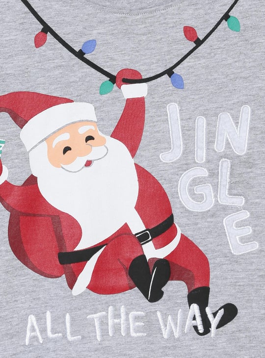 Boys Santa Claus Printed T-shirt