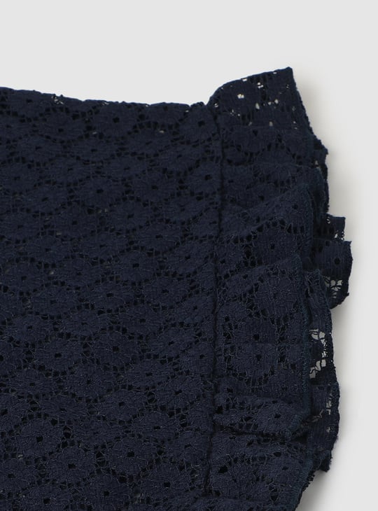 Girls Lace Poncho Top with Camisole