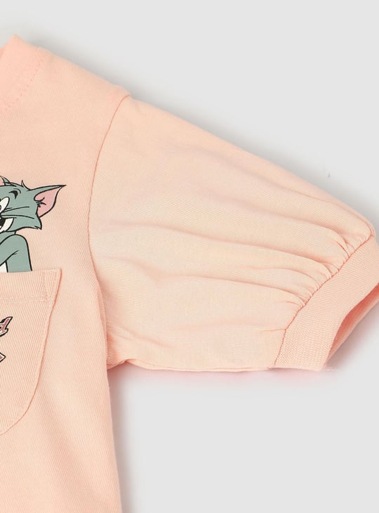 Girls Tom & Jerry Printed T-shirt