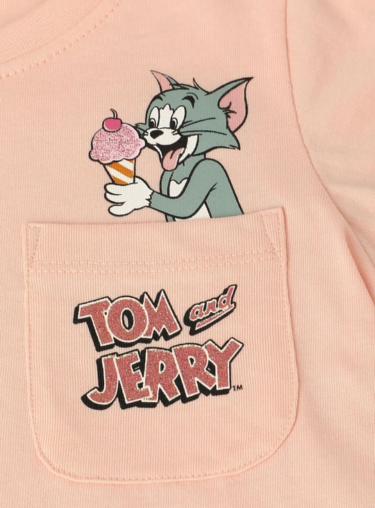 Girls Tom & Jerry Printed T-shirt