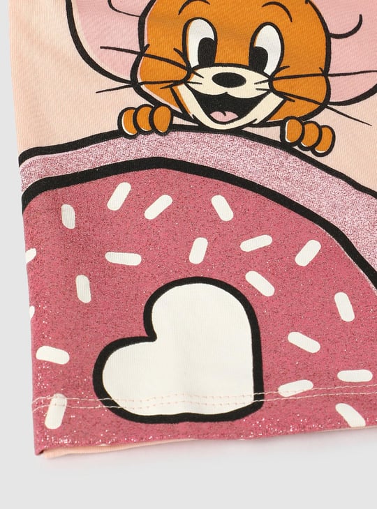 Girls Tom & Jerry Printed T-shirt