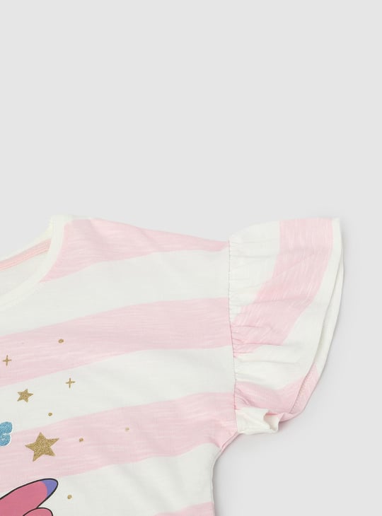 Girls Lilo & Stitch Print T-Shirt