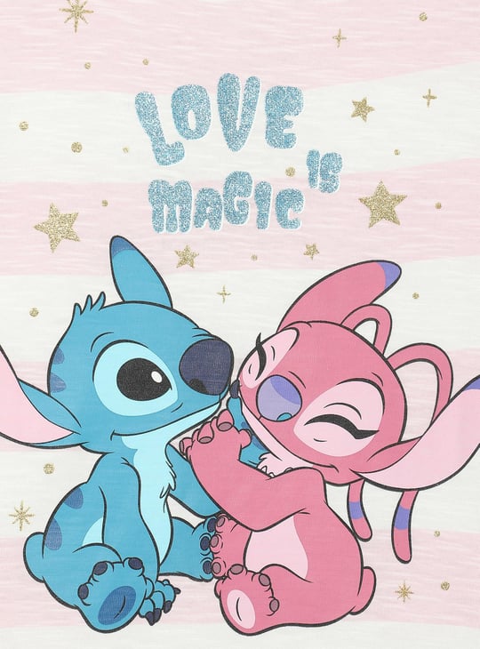 Girls Lilo & Stitch Print T-Shirt