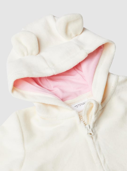 Girls Appliqued Hooded Sleepwear Set