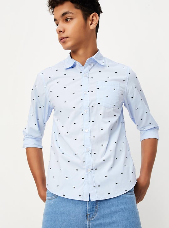 Boys Printed Casual Shirt