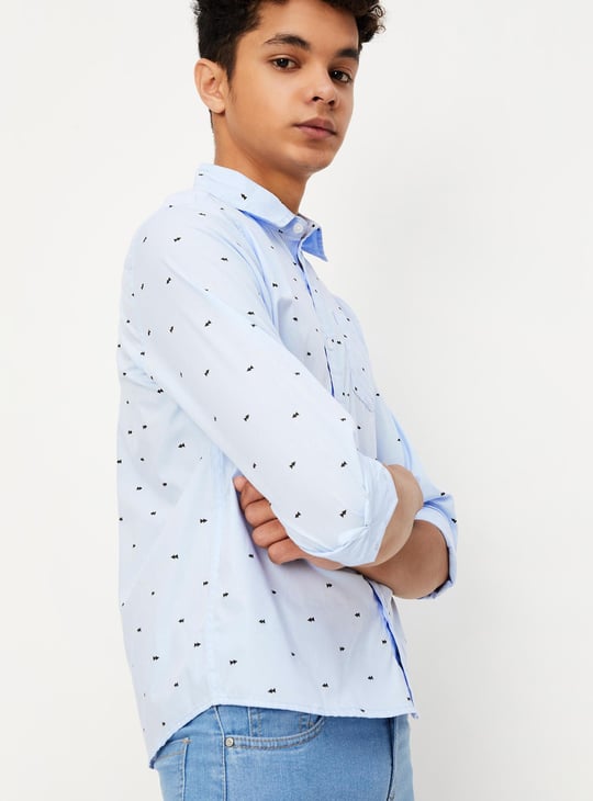 Boys Printed Casual Shirt