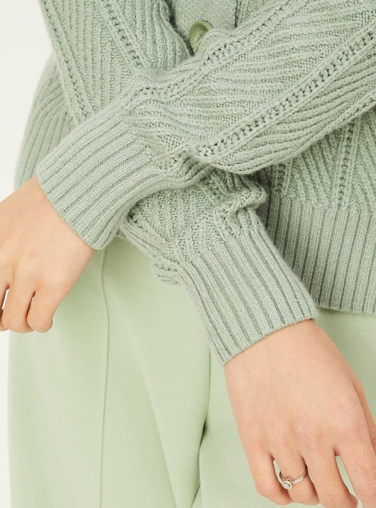 Women V-neck Cardigan