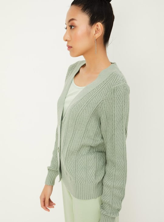 Women V-neck Cardigan