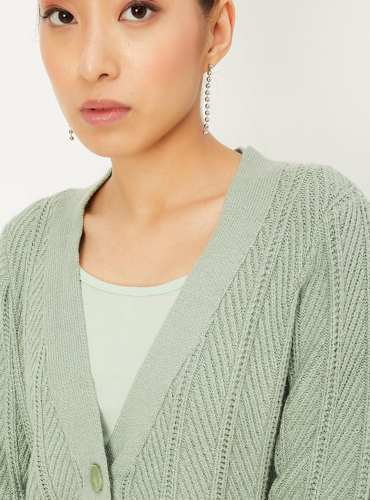 Women V-neck Cardigan