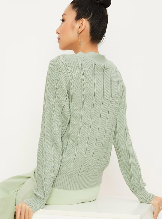 Women V-neck Cardigan