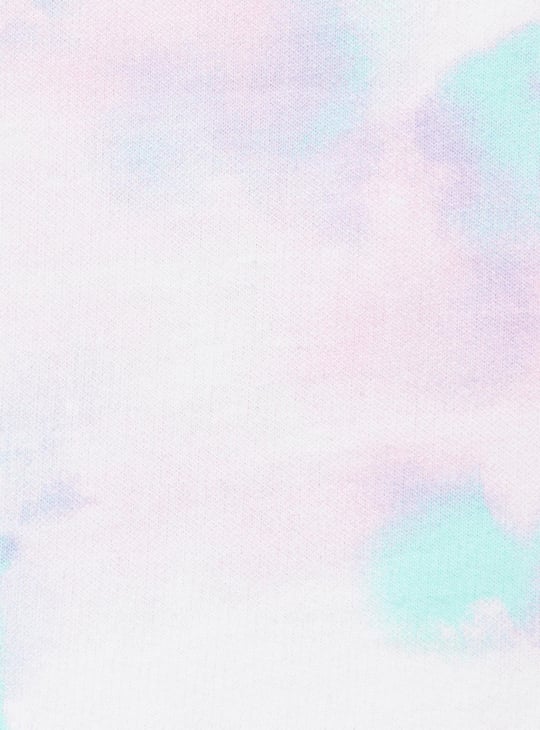 Women Printed Cropped Hooded Sweatshirt