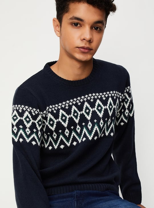 Boys Fair Isle Knitted Sweater