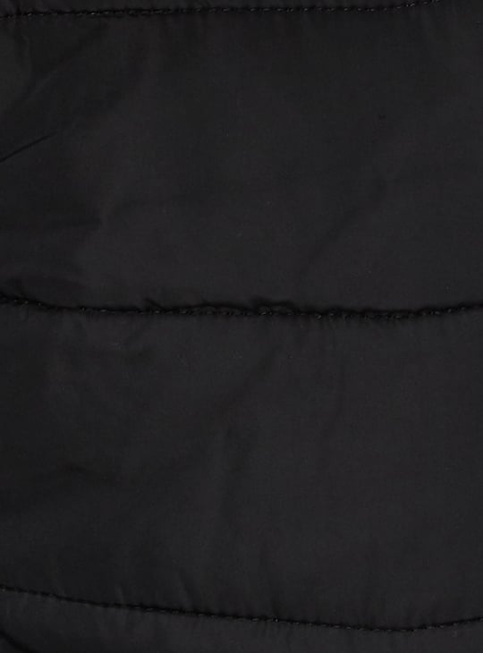 Women Quilted Puffer Jacket with Fur Trim Hood