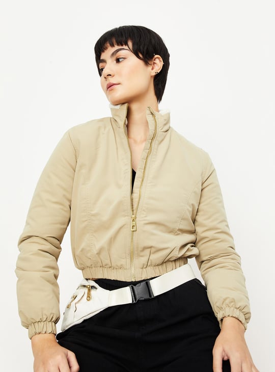 Women Quilted Bomber Jacket