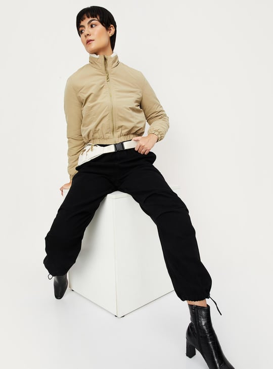 Women Quilted Bomber Jacket