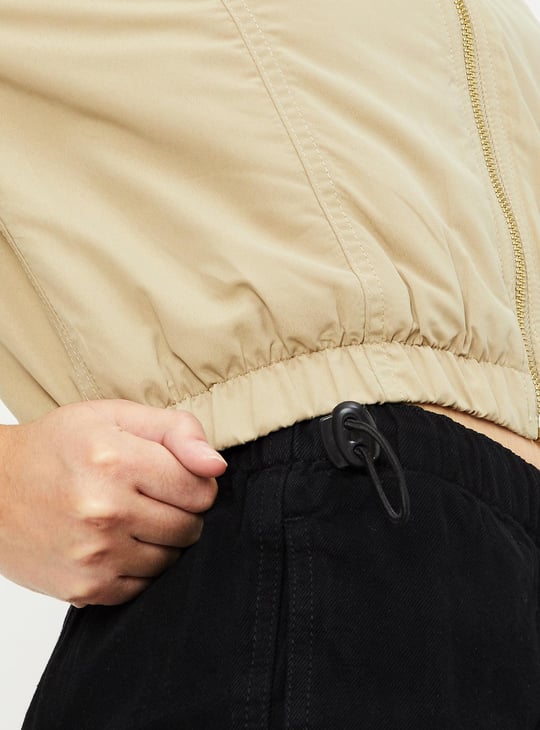 Women Quilted Bomber Jacket