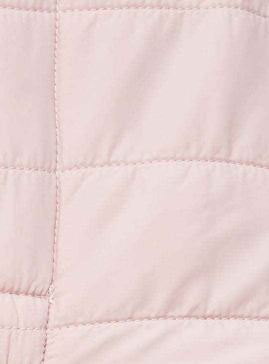 Girls Solid Puffer Jacket