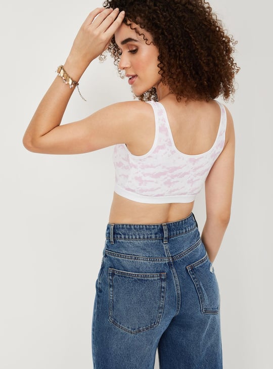 Women Printed  Soft Cup Beginners Bra