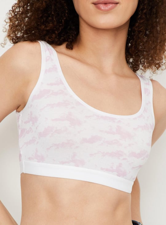 Women Printed  Soft Cup Beginners Bra