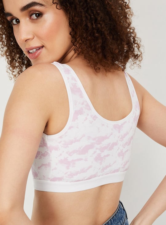 Women Printed  Soft Cup Beginners Bra