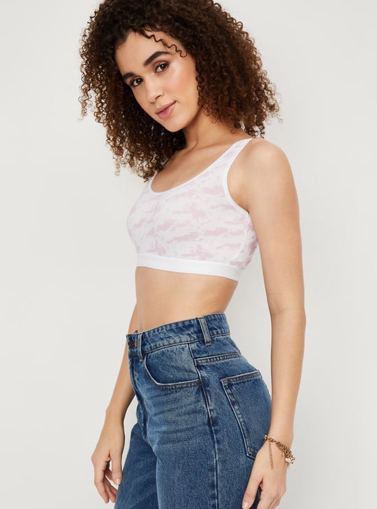 Women Printed  Soft Cup Beginners Bra