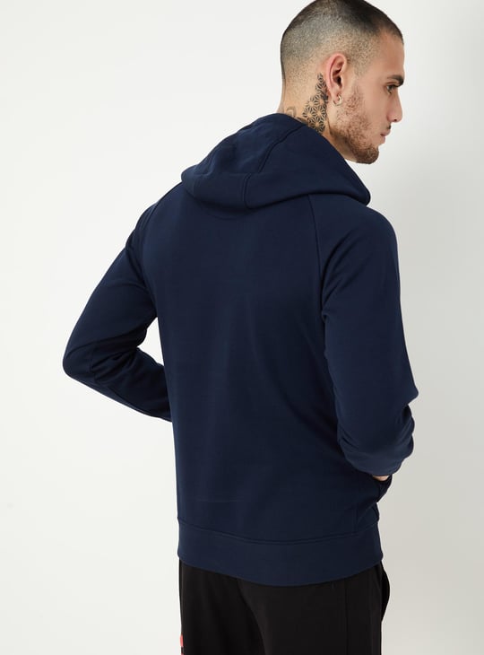 Men Solid Hooded Sweatshirt