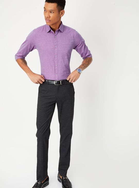 Men Solid Slim Fit Formal Shirt