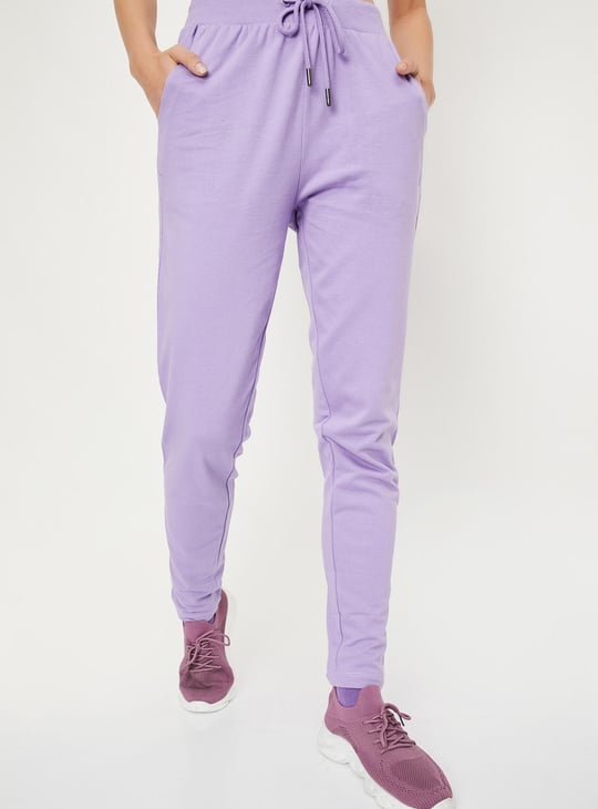 Women Solid Athleisure Track Pants